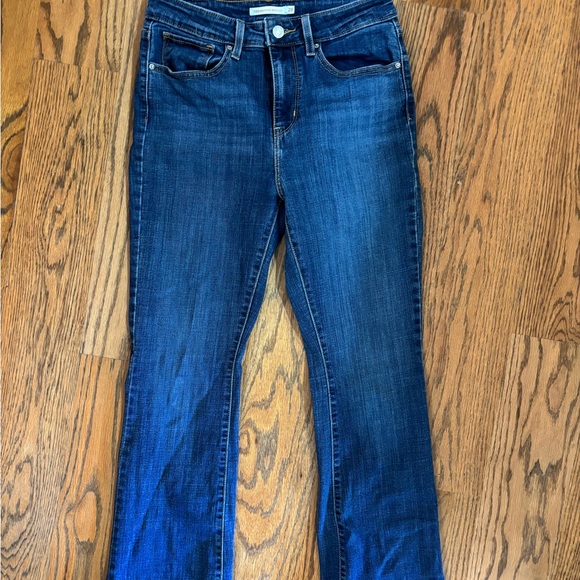 Levi's Dark Blue Women's Boot Cut Jeans - Picture 2 of 5